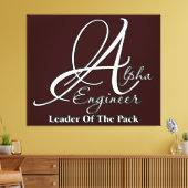 Alpha Engineer Canvas Afdruk (Insitu (Woonkamer))