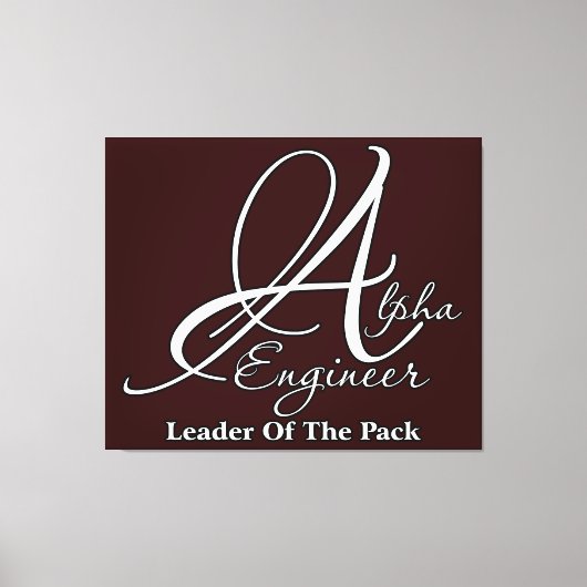 Alpha Engineer Canvas Afdruk (Voorkant)