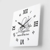 Alpha Engineer Vierkante Klok (Hoek)