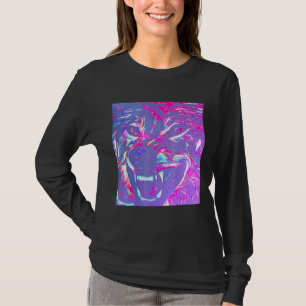 Alpha Face Angry Leader Wolf T-shirt