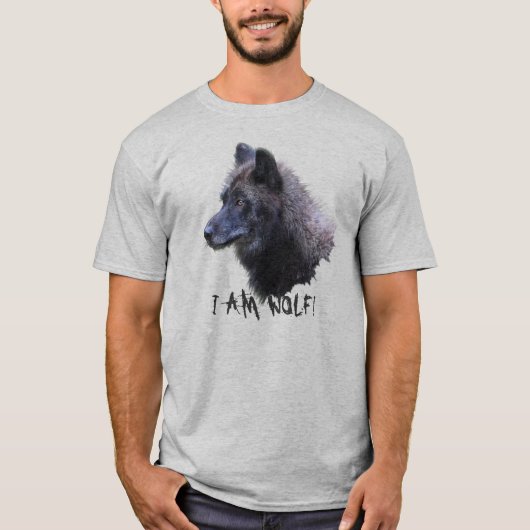 Alpha Grey Wolf Head Wildlife T-shirt (Voorkant)