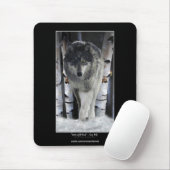 ALPHA GREY WOLF Wildlife Supporter Mousepad Muismat (Met muis)