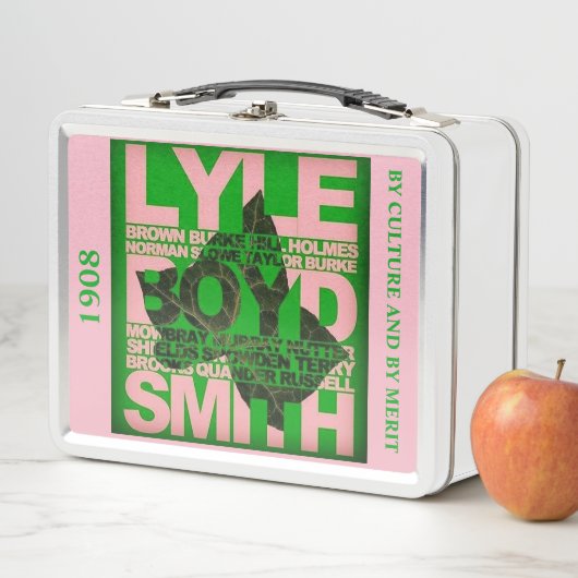 Alpha Kappa Alpha Ivy and Pearls Lunch Box (In situ)