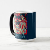 Alpha Lion Magische Mok (Voorkant links)