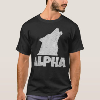 Alpha Lone Wolf Pack Member Wildlife Howling T-shirt