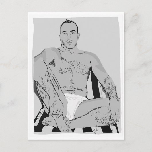 "Alpha Male" Briefkaart (Voorkant)