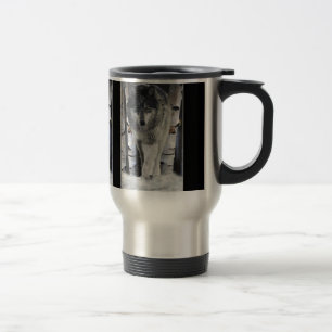 Alpha Man GRIJS HOUT WOLF Wildlife Gift Mokken