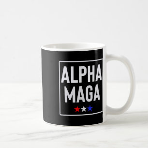 Alpha Mega Trump 2024 Verkiezingsontwerp Koffiemok