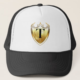 Alpha Monogram T artistieke letter alledaagse stij Trucker Pet