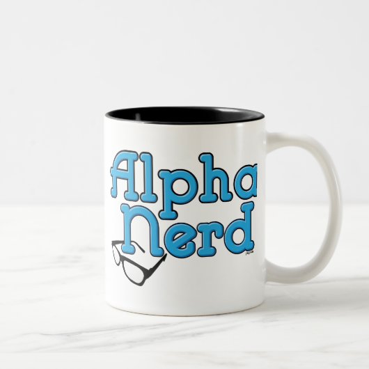 Alpha Nerd Tweekleurige Koffiemok (Rechts)