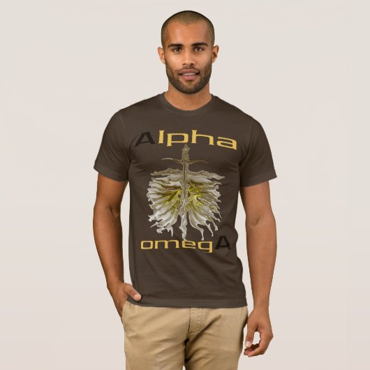 "Alpha omegA" van Michael Crozz T-shirt (Voorkant volledig)