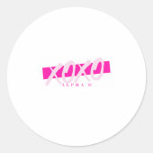 alpha omicron pi x gossip girl sticker (Devant)