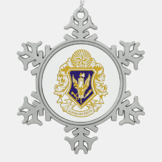 Alpha Phi Delta Sneeuwvlokkerornament Tin Sneeuwvlok Ornament