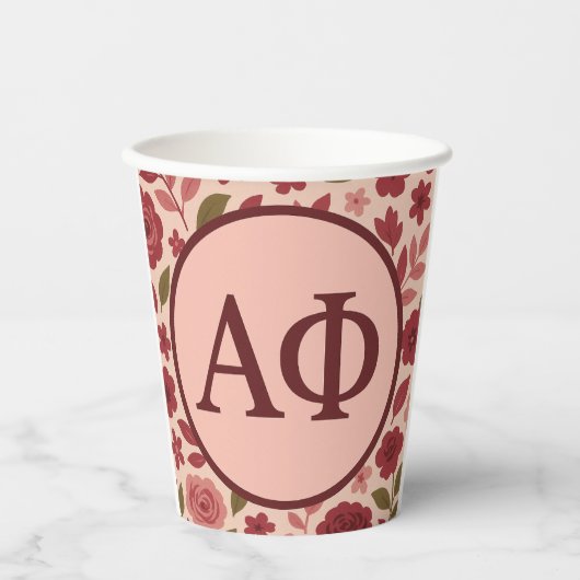 Alpha Phi Papieren Bekers (Voorkant)