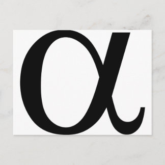 alpha-pictogram a briefkaart