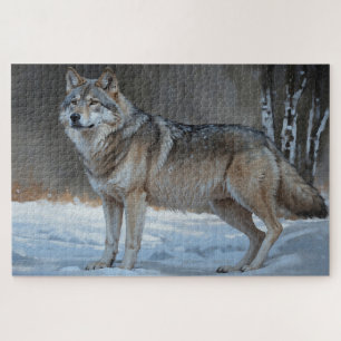 Alpha Timber Wolf Art Legpuzzel