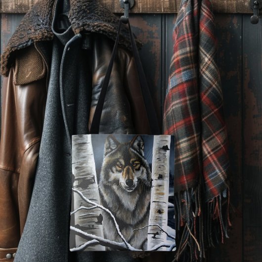 Alpha Timber Wolf Populierbomen Draagtas