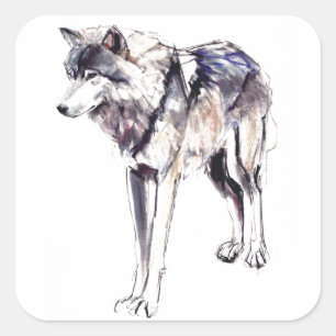 Alpha Vierkante Sticker