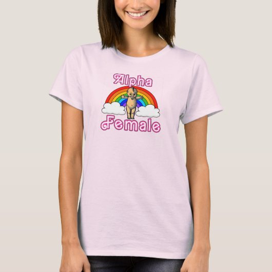 "Alpha Vrouw" Dames T-shirt (Voorkant)