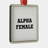 Alpha-Vrouw Metalen Ornament (Rechts)