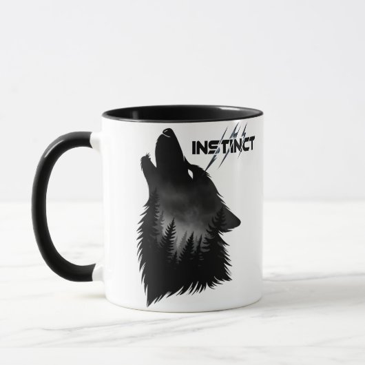 alpha wolf Grafisch ontwerp Mok (Links)