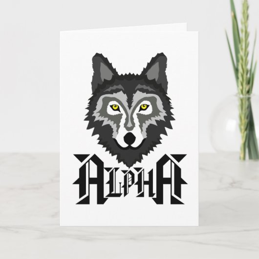 Alpha Wolf Kaart (Voorkant)