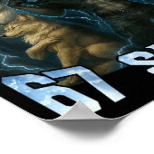 Alpha Wolf Loading 67 Percent Savage Funny Wolves  Poster (Hoek)