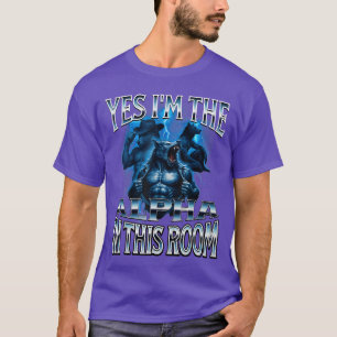 Alpha Wolf Meme Beta Man Grappig Vernederend Cring T-shirt
