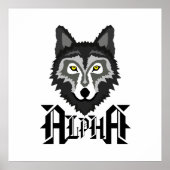 Alpha Wolf Poster (Voorkant)