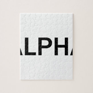 Alpha (ZWART) Legpuzzel