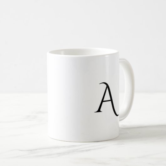 Alphabet A Café Mug (Devant droit)
