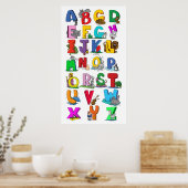 alphabet (à partir de 14,95) tableau mural dessins (Cuisine)