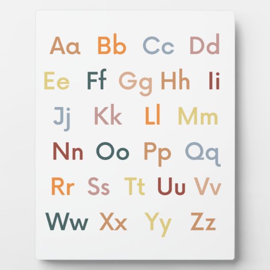 Alphabet ABC Classroom Decor Fotoplaat (Voorkant)