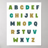 alphabet ABC. lettres. Poster et impression (Devant)