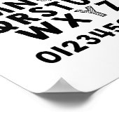 Alphabet ABC Numéro éducatif Poster (Coin)