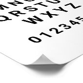 Alphabet ABC Numéro éducatif Poster (Coin)
