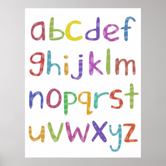 Alphabet - affiche (Devant)