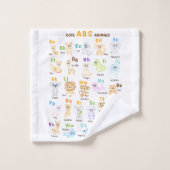 Alphabet Animal ABC Mets animaux (Gant de toilette)