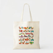 Alphabet Animal ABCs Learning Transport Lette Tote Bag (Voorkant)