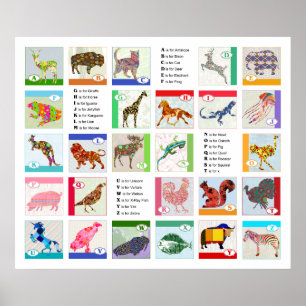 Alphabet Animal Poster