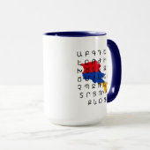 Alphabet arménien Drapeau arménien Mug (Devant droit)