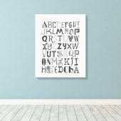 Alphabet Art Canvas Afdruk (Insitu (Houten vloer))