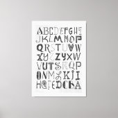 Alphabet Art Canvas Afdruk (Voorkant)