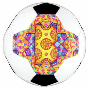 Alphabet B mandala Voetbal