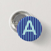 Alphabet Blue Lines Pet Button (Voorkant /achterkant)
