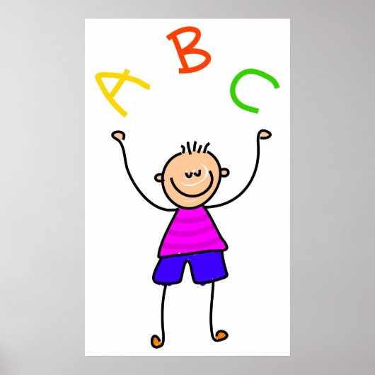 Alphabet Boy Poster (Voorkant)