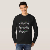 Alphabet Christmas Lights Stranger T-shirt (Voorkant volledig)