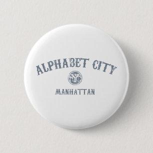 Alphabet City Ronde Button 5,7 Cm