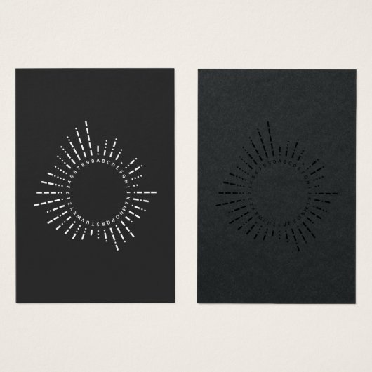 Alphabet Code Morse (Devant & derrière)