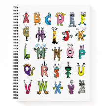 Alphabet Créatures Carnet spiral